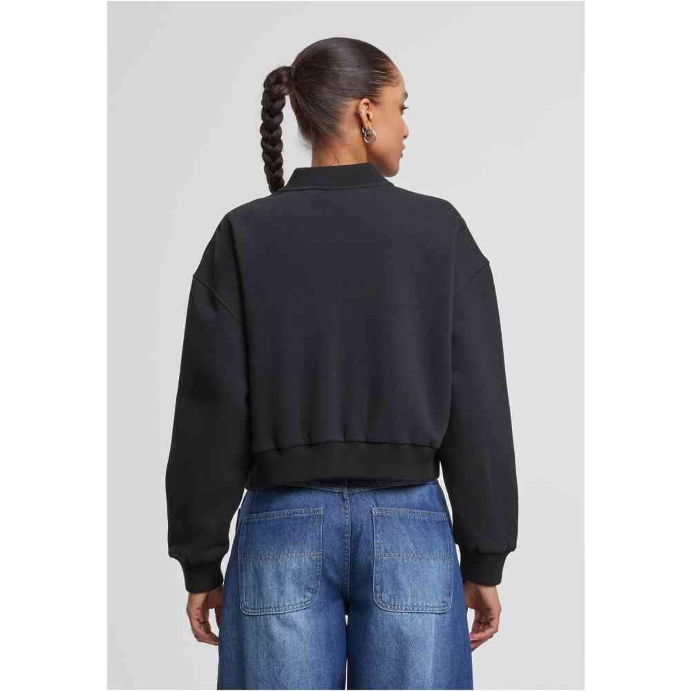Urban Classics - Short Sweat Zip Sweater - Black